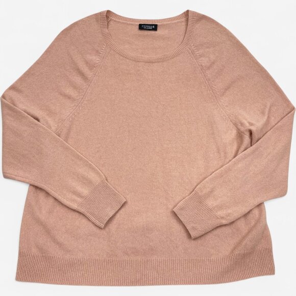 Express Women's 2XL Cashmere Sweater Salmon Pink Long Sleeve XXL - Picture 1 of 6